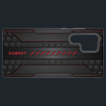 Metallischer geometrischer schwarzer Texturrot Akz Samsung Galaxy Hülle<br><div class="desc">Bild eines metallischen geometrischen Texturhintergrundes mit rotem Akzent und einem benutzerdefinierten Monogramm.</div>