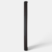 Metallischer geometrischer schwarzer Texturrot Akz Samsung Galaxy Hülle (Linke Seite)