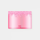 Metallischer Glitzer für die Trockenmittelblindung Post-it Klebezettel (Vorderseite)