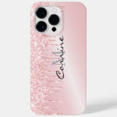 Metallischer Glitzer mit weißem Rosa Drift Case-Mate iPhone Hülle (Rückseite)