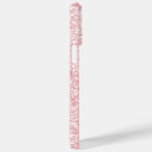 Metallischer Glitzer mit weißem Rosa Drift Case-Mate iPhone Hülle (Rückseite / Rechts)