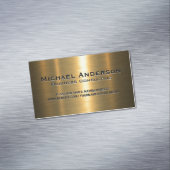Metallischer Gold-Hintergrund Magnetische Visitenkarte (Beispiel)