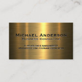 Metallischer Gold-Hintergrund Visitenkarte (Vorderseite)