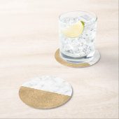 Metallischer Gold Round Paper Untersetzer (Vor Ort)