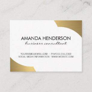 Metallischer Goldakzent Visitenkarte