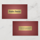 Metallischer Goldrahmen | Geometrisches Muster Visitenkarte (Vorne/Hinten)