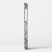 Metallischer grauer Hintergrund Case-Mate iPhone Hülle (Rückseite / Links)