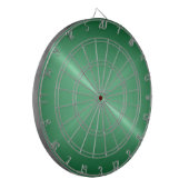 Metallischer, grüner Edelstahlaussehen Dartscheibe (Vorderseite Links)