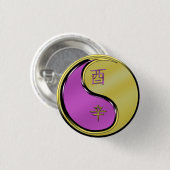 Metallischer Hahn Button (Vorne & Hinten)