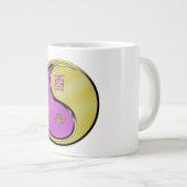 Metallischer Hahn Jumbo-Tasse (Vorderseite Rechts)