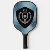 Metallischer Hintergrund des personalisierten Pick Pickleball Schläger (Vorderseite)