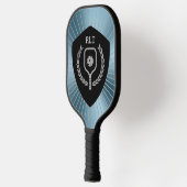 Metallischer Hintergrund des personalisierten Pick Pickleball Schläger (Links)