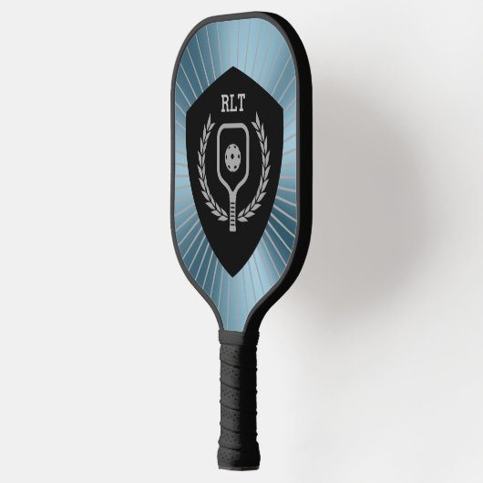 Metallischer Hintergrund des personalisierten Pick Pickleball Schläger (Links)