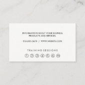 Metallischer Hintergrund | Fitness Treuekarte (Rückseite)