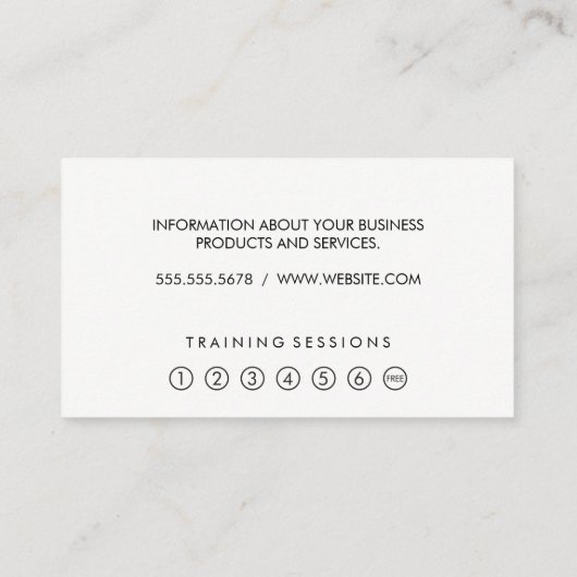 Metallischer Hintergrund | Fitness Treuekarte (Rückseite)