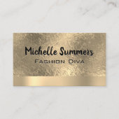 Metallischer Hintergrund für goldene Foiltextur Visitenkarte (Vorderseite)