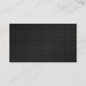 Metallischer Hintergrund für Sporttrainer Visitenkarte (Rückseite)