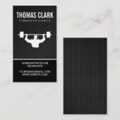 Metallischer Hintergrund für Sporttrainer Visitenkarte (Vorne/Hinten)