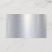 Metallischer Hintergrund | Industrielle Werkzeuge Visitenkarte (Rückseite)