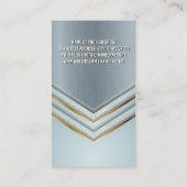 Metallischer Hintergrund | Luxus Formen Business C Visitenkarte (Rückseite)