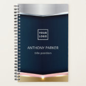 Metallischer Hintergrund mit rosa Streifen Planer (Vorderseite)