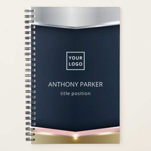 Metallischer Hintergrund mit rosa Streifen Planer (Vorderseite)