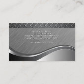 Metallischer Hintergrund | Steel Visitenkarte (Rückseite)