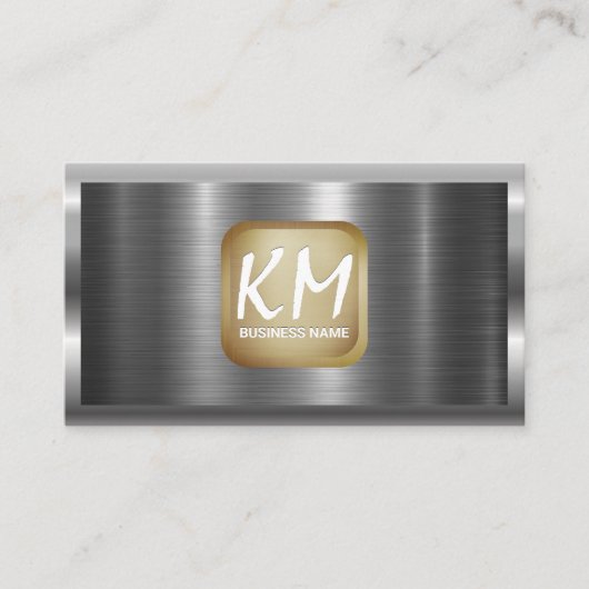 Metallischer Hintergrund Visitenkarte (Vorderseite)
