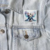 Metallischer Iridescent Eagle Button (Beispiel)