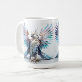 Metallischer Iridescent Eagle Kaffeetasse (Vorderseite Links)