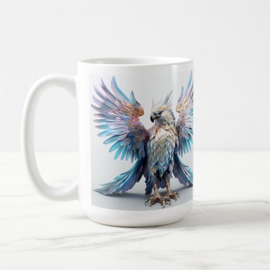 Metallischer Iridescent Eagle Kaffeetasse (Links)