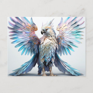 Metallischer Iridescent Eagle Postkarte