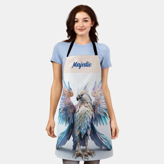 Metallischer Iridescent Eagle Schürze (Getragen)