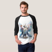 Metallischer Iridescent Eagle T-Shirt (Vorne ganz)
