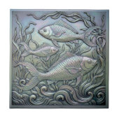 Metallischer Irischer Fisch ID1223 Fliese (Vorderseite)
