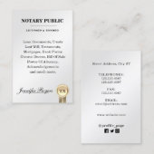 Metallischer Klassenvertrag  Visitenkarte (Vorne/Hinten)