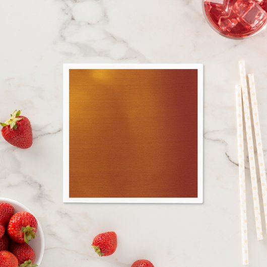 Metallischer Kupfer Serviette (Beispiel)