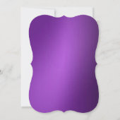 Metallischer Lila jüdischer Star von David Bat Mit Einladung (Rückseite)