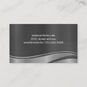 Metallischer Löwenschild Visitenkarte (Rückseite)