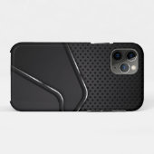 Metallischer Mash mit silbernen dynamischen Linien Case-Mate iPhone Hülle (Rückseite (Horizontal))