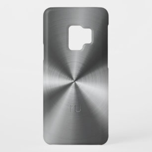 Metallischer mittelgrauer Tonus aus rostfreiem Sta Case-Mate Samsung Galaxy S9 Hülle