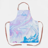 Metallischer Name des Monogram Dripping Glitzer  Schürze (Vorderseite)