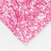 Metallischer Name für Monogram Hot Pink Dripping G Fleecedecke (Ecke)