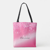 Metallischer Name für Monogram Hot Pink Dripping G Tasche (Rückseite)