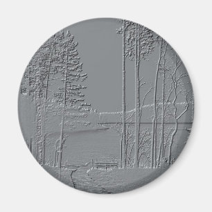 "Metallischer Naturmagnet" Magnet
