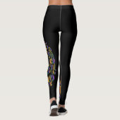 Metallischer Pfau Leggings (Rückseite)