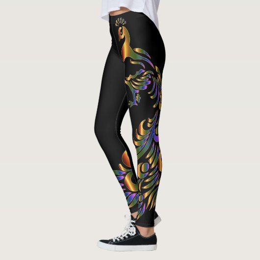 Metallischer Pfau Leggings (Links)