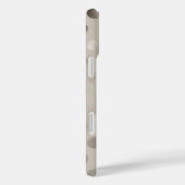 Metallischer Pünktchen Champagner Handyhülle Case-Mate iPhone Hülle (Rückseite / Rechts)
