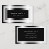 Metallischer Rahmen luxuriös Visitenkarte (Vorne/Hinten)