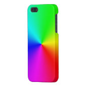 Metallischer Regenbogen iPhone Hülle (Rückseite links)